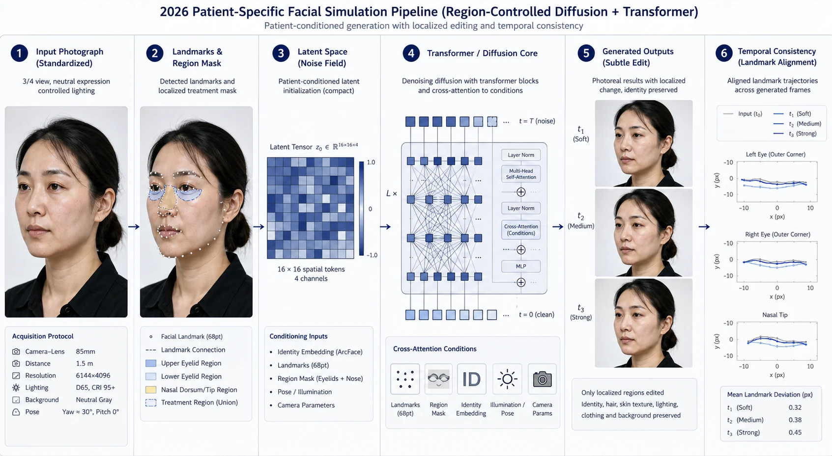Technology analysis comparing photographic AI, CT structural planning and rendered 3D simulation